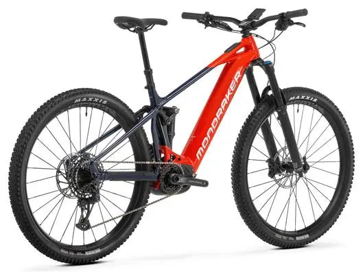 VTT Électrique Tout-Suspendu Mondraker Chaser R Sram GX/SX 12V 750Wh 29'' Rouge Bleu 2025 JARDINS LOISIRS