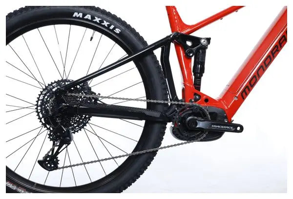 VTT Électrique Tout-Suspendu Mondraker Chaser Sram SX Eagle 12V 625 Wh 29'' Rouge Noir 2024 JARDINS LOISIRS