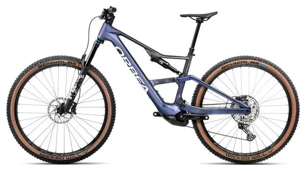 VTT Électrique Tout-Suspendu Orbea Rise SL M20 Shimano SLX 12V 630 Wh 29'' Bleu Tanzanite Carbon View 2025 JARDINS LOISIRS