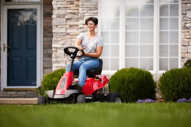 Tondeuse autoportée rider TROYBILT 76T-S 382 cm³ l.76 cm